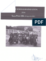 Plan de Responsabilidad Social Esco Peru