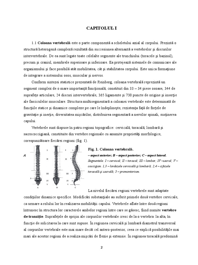 Durerea lombara cauzata de artroza