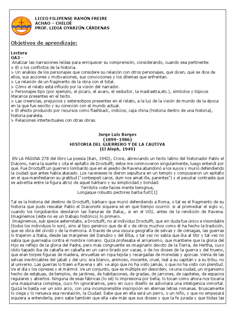 2°M Historia Del Guerrero y La Cautiva PDF