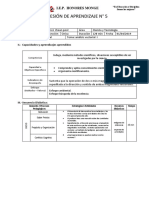 Sesión 5 de Aprendizaje 3 Ero de Secundaria