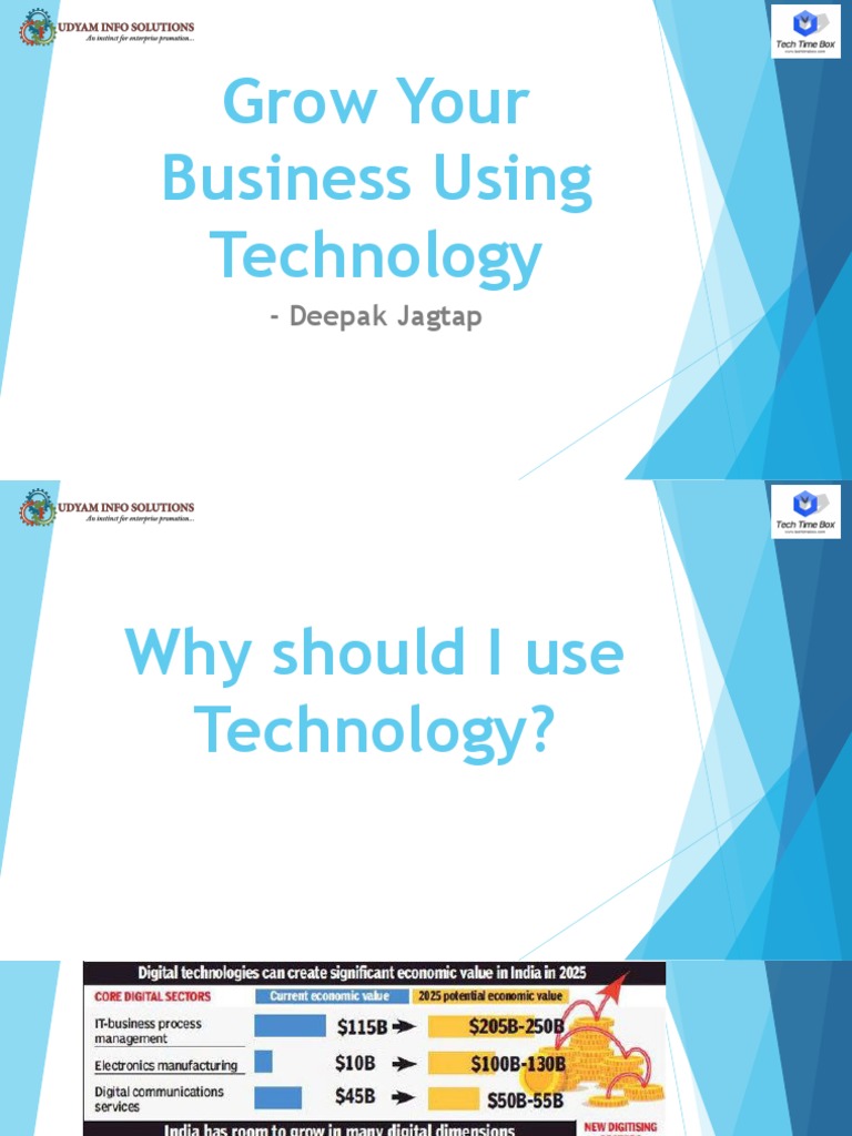How To Grow Business Using Technology in India | PDF | Career & Growth ...