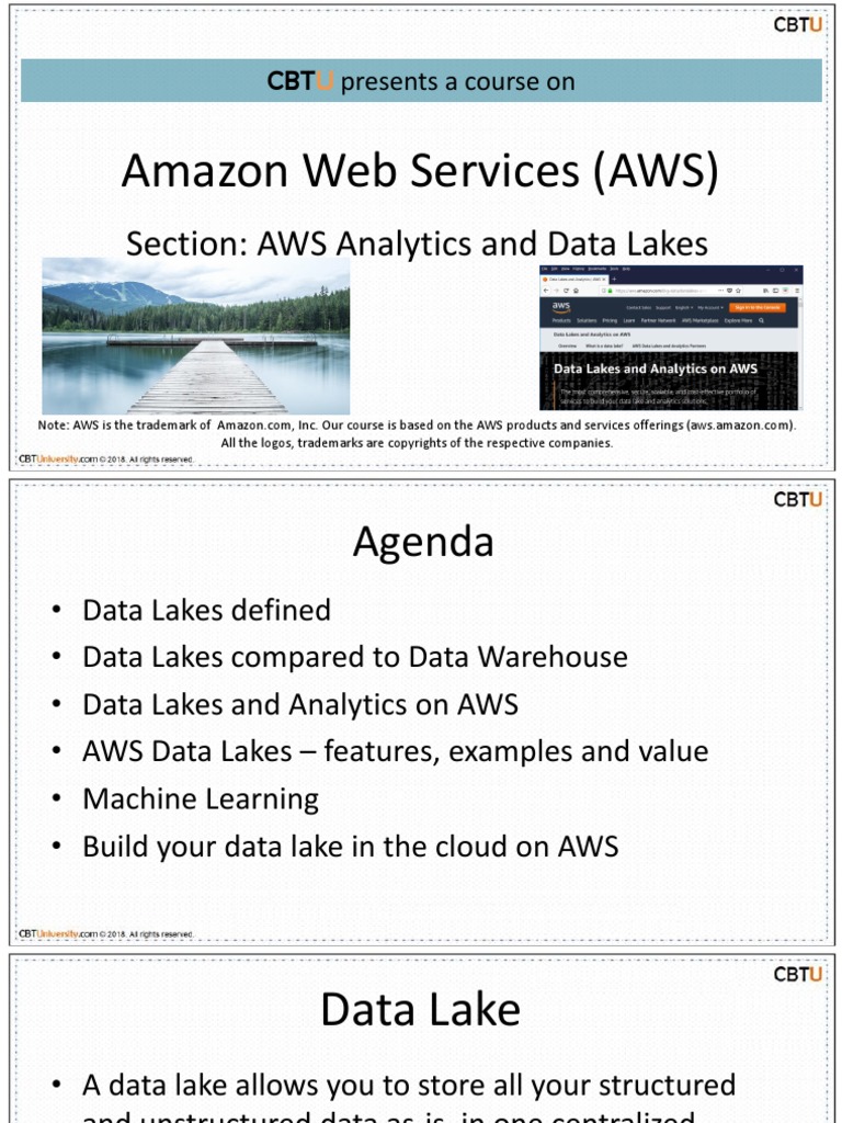 AWS Data Lakes: Analytics & Benefits | PDF | Analytics | Amazon Web ...