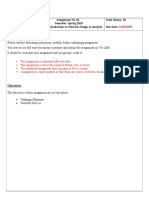 Assignment No. 01 Semester: Spring 2019 CS206: Introduction To Network Design & Analysis Total Marks: 10 Due Date