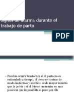 Signos de Alarma Durante El Trabajo de Parto