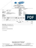 TAX INVOICE (Spare Parts) : Get Your Vehicle Serviced at Regular Intervals 15-09-2019 Next Due Date For Service Is