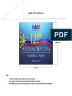 Deped'S 121 Foundation Day: Tarpaulin Specification