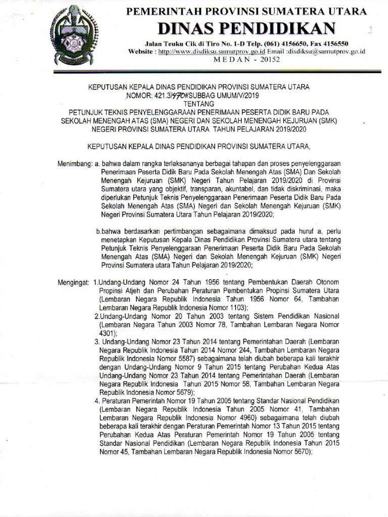 Dinas Pendidikan Sumatera Utara Sumber Pengetahuan