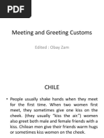 Meeting and Greeting Customs