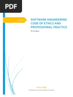 Software Engineering Code of Ethics and Professional Practice