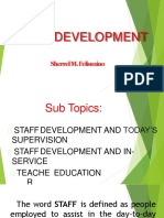 Staff Development: Sherrel M. Felismino