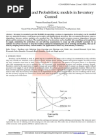 Deterministic and Probabilistic Models I