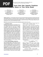 Research on Cloud Hard Disk Capacity Prediction Scheme Based on Time Series Model