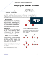 Use and Analysis On Cyclomatic Complexity in Software Development