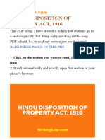 Hindu Disposition of Property Act 1916