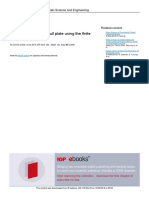 Static Analysis of The Hull Plate Using The Finite Element Method PDF