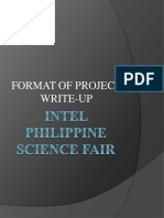 Format of Project Write-Up