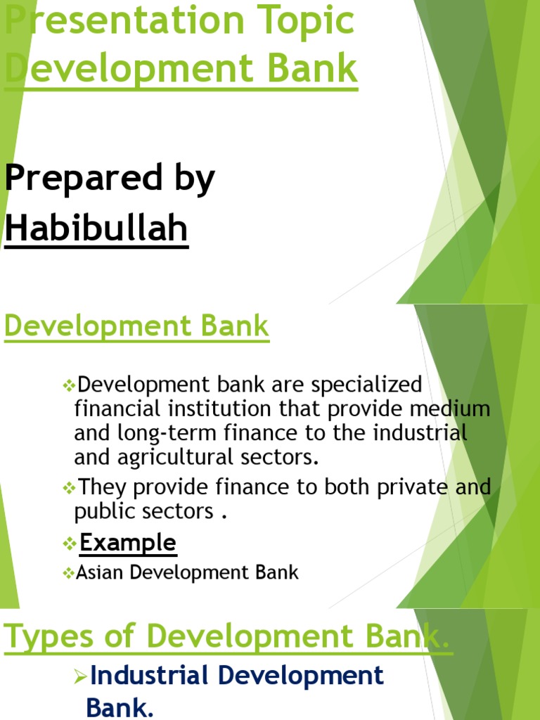Understanding Development Banks and Their Roles | PDF
