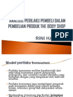 Analisis Perilaku Pembeli Dalam Pembelian Produk the Body