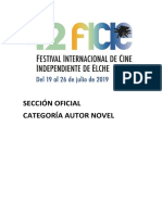 42 Festival Internacional de Cine Independiente de Elche. Sección Oficial. Autor Novel. Fundación Caja Mediterráneo