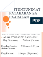 Alituntunin NG Paaralan