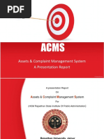 Assets & Complaint Management System A Presentation Report