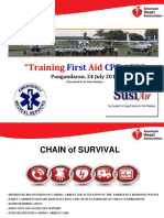 "Training Aid Aed": First CPR