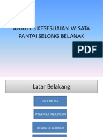 Analisis Kesesuaian Wisata Pantai Selong Belanak