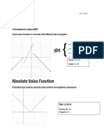 Piecewise Function: A Piecewise Function Is A Function With Different Sets of Equation