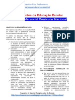 Material de estudo sobre Referencial Curricular Nacional