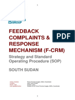 DRC-DDG - FCRM-South Sudan Feedback Complaints Response Mechanism Policy and Guidelines - FINAL PDF