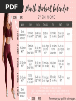 Emi Wong 1 Month Workout Plan