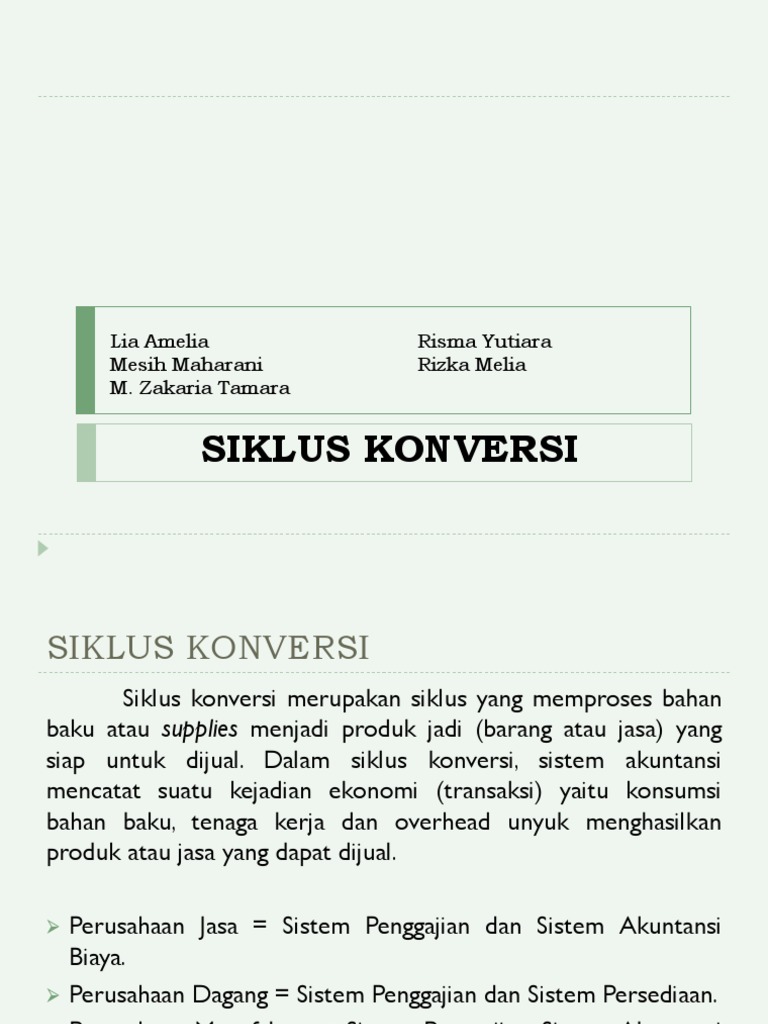 Siklus Konversi