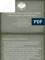 FDI Impact on Cambodia's Development