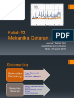 Kuliah #3 Mekanika Getaran