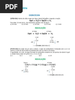 ESTEQUIOMETRIA - EXERCICIOS - RESOLVIDOS