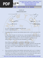 HC Verma Gauss Law Solutions 