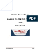 Online Shopping Portal: Project Report On
