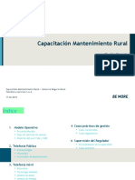 Capacitación Mantenimiento Rural Región Sureste