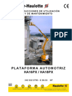 Manual Plataforma Articulada 16 y 18mts Diesel Haulotte Mod. Ha16px y Ha18px