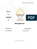 Portfoli o Management: A Project On