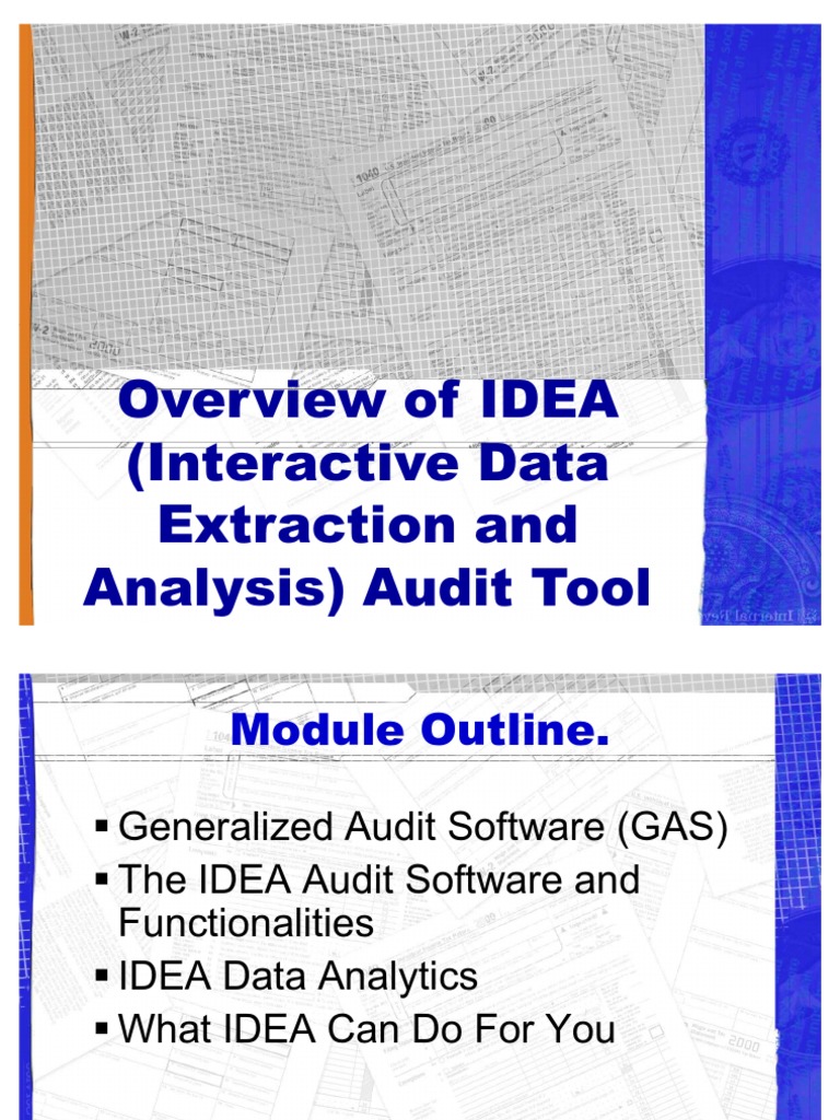 Analysis of Generalized Audit Software (GAS) Functionalities Using IDEA ...