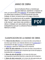 Mano de Obra Trabajo de Produccion PDF