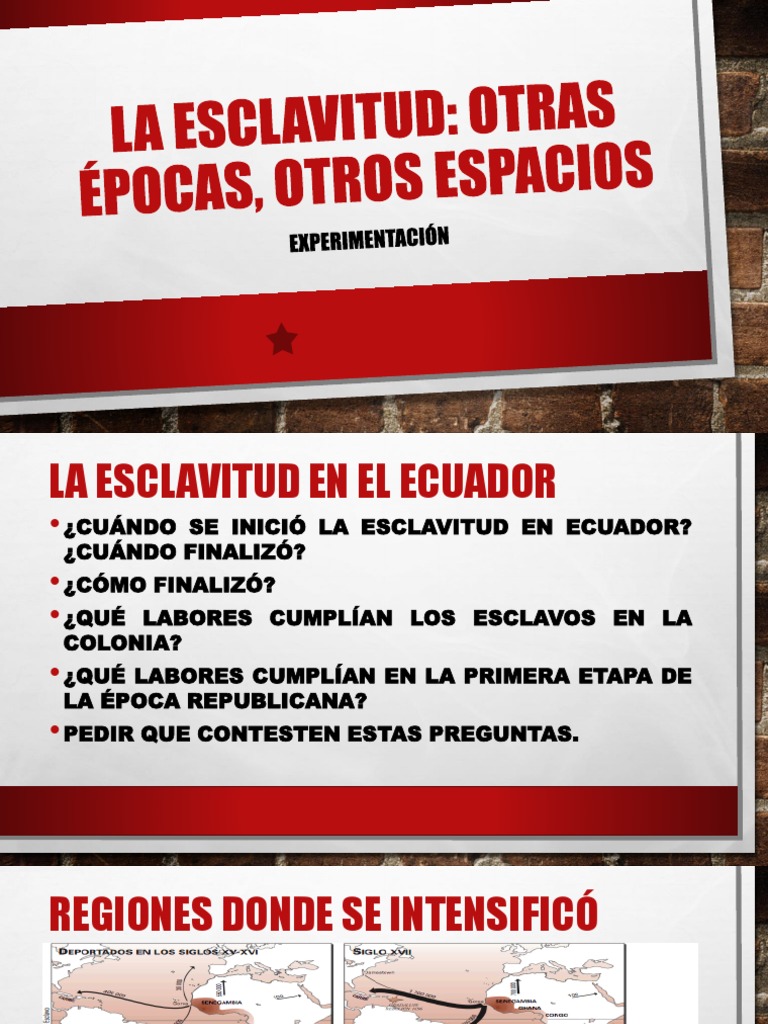Historia de la Esclavitud en Ecuador | PDF