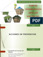 Plan sensibilización efectos cambio clima sierra