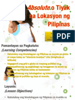 Absolute o Tiyak Na Lokasyon NG Pilipinas Edted