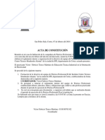 Acta constitución equipo Práctica Profesional II