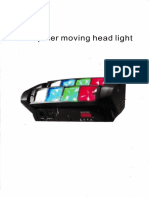 User Manual - Mini Spider Moving Head Light 5W - Generic Brand