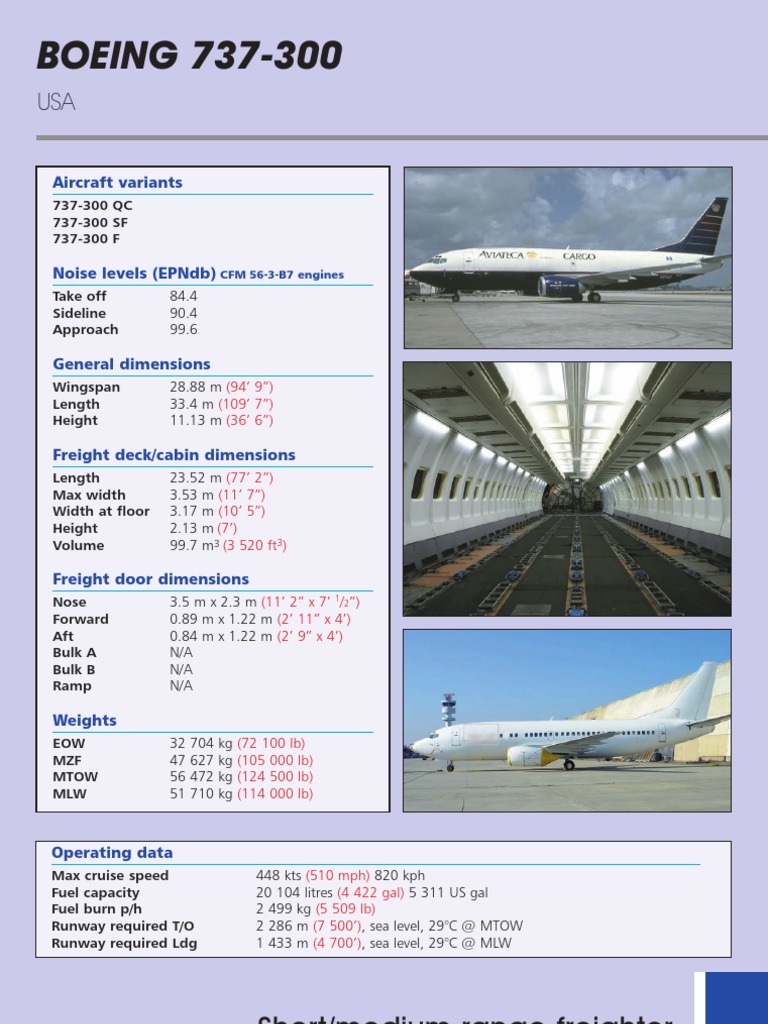 B737 300f Jet Aircraft Aircraft