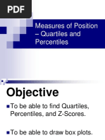 Day 1 - Measures of Position - Quartiles - Percentiles - ZScores-BoxPlots 2.6