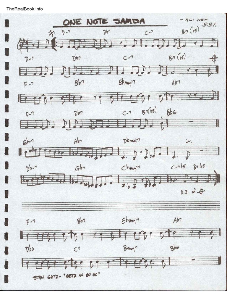 One Note Samba - Real Book | PDF